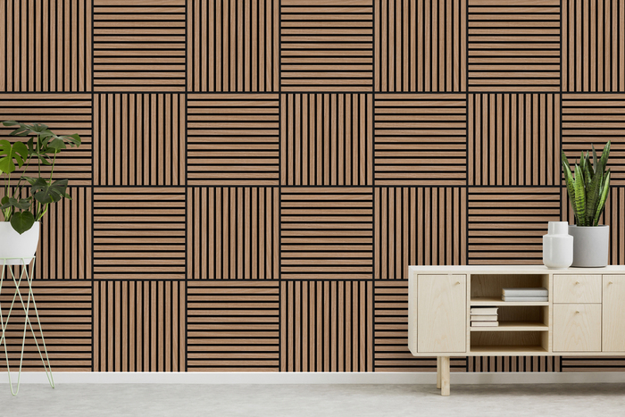 Jangal Modular Wall akustikpanel 52 x 52 cm - Davert Oak